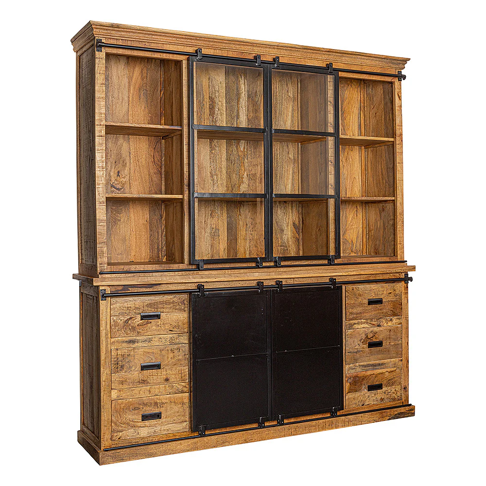 Mangohouten Buffetkast Milan 200 cm Recht - Image 3