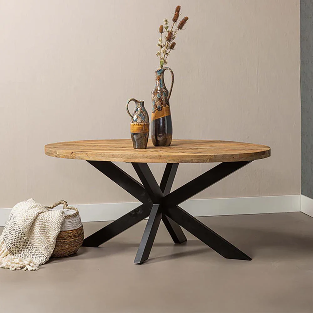 Mangohouten Eettafel Ovaal Oscar 220x110 cm (6cm) - Image 4