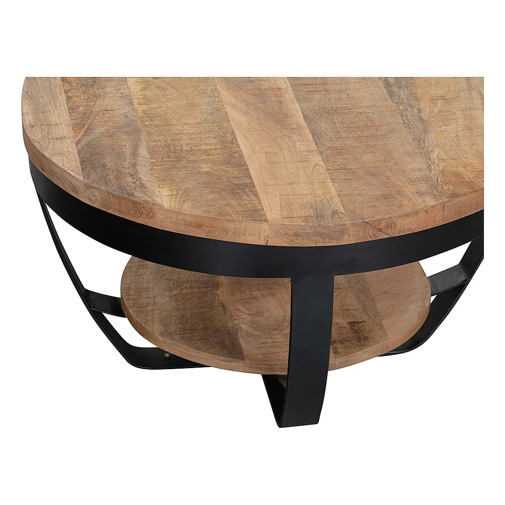 Mangohouten Salontafel Rond Maeve 65 cm - Image 4